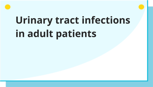 Urinary tract infections in adult patients